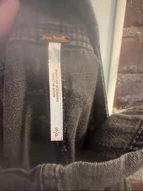 Free People Charcoal Black shorts romper